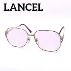 vintage LANCEL 眼鏡フレーム メガネ アイウェア 度入り ゴールドのサムネイル