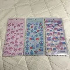【３個セット】 サンリオ ふわふわシール