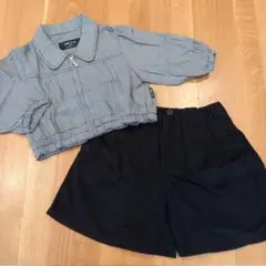 ★COMME CA ISM　コムサイズム　新品アウター&キュロットおまけ　120