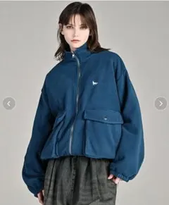 ADRER ナイロン×フリース　リバーシブルショートブルゾンのサムネイル
