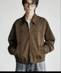 WYM FAUX SUEDE ZIP BLOUSON S 試着のみ