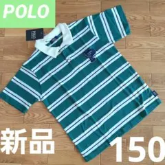 POLO ストライプ ポロシャツ グリーン