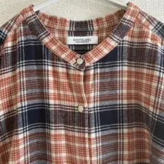 スタンドカラーチェックワンピース　サニーレーベル