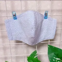 ハンドメイド　夏用インナーマスク　コットンレース