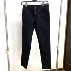 GU ブラックスリムフィットデニムパンツ29サイズ