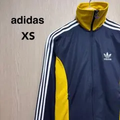 アディダスオリジナルス　トラックジャケット　XＳ　ネイビー　刺繍ロゴ