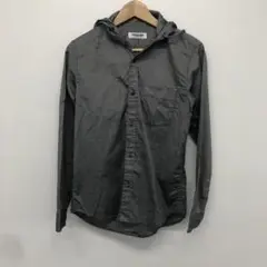 モンキータイム フードシャツ 長袖 ダークグレー系 メンズS