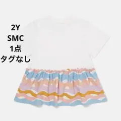 新品　SMC ジグザグ柄 切り替えワンピース 半袖 カラフル　2Yのサムネイル