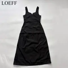 LOEFF ナイロン ジャンパースカート ワンピース ブラック モード 上品のサムネイル