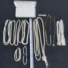 M*I様 ＃5062 パールネックレス 珊瑚 まとめ売り 8本セット 未鑑定品