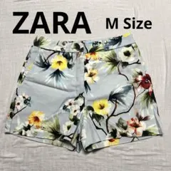 ZARA BASIC 花柄 ショートパンツ Mサイズ