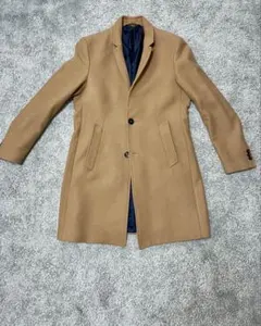 ZARA MAN ベージュ シングルボタンコート Mサイズ