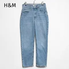 【美品】H&M ハイウエスト デーパードデニムパンツ ライトブルー EUR 36のサムネイル