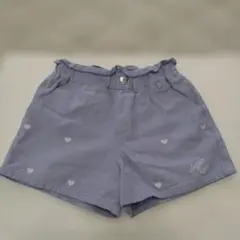 薄紫 ハート柄 ショートパンツ