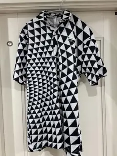 efficace 幾何学模様 ゴルフシャツ エフィカス