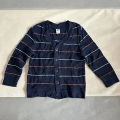 Old Navy カーディガン 3T ネイビー ストライプ