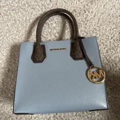 MICHAEL KORS ライトブルー トートバッグ