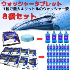◇8個◇ウインド ウォッシャータブレット 錠剤型 ウォッシャー液 窓 洗剤のサムネイル