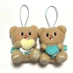 Butterbear カラフルハートマスコット 2点セット