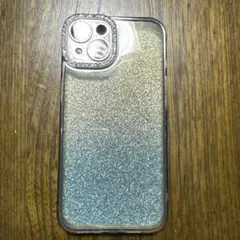 iPhone14用ラメ入りクリアソフトケース