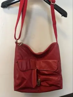 ゲラルディーニ ソフティ ショルダーバッグ エナメル レッド - メルカリ