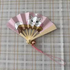 Disney マリーちゃん 扇子型キーホルダー