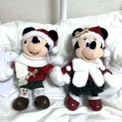 ディズニー クリスマス 2025 ミッキー ミニー ぬいぐるみバッジ