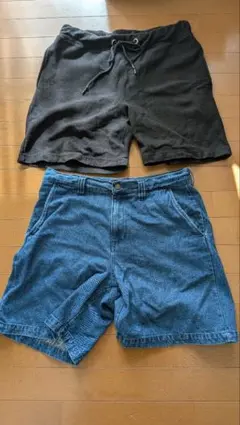 ファミリーマート デニムショートパンツ Mサイズ スウェットショートパンツ L