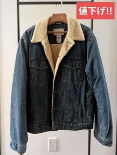 【名作】LL Bean エルエルビーン 裏ボア デニムジャケット M 日本L相当