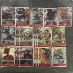 ワンピースカードゲーム　赤デッキパーツ　SRまとめ売り