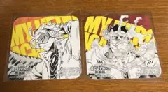 ヒロアカ展　カフェ 原画展　ホークス　エンデヴァー　コースター