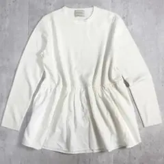 ユナイテッドアローズ ペプラム コンビニット オフホワイト 長袖