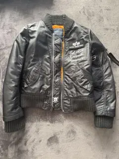 美品　ALPHA 50周年記念限定モデル MA-1 ボンバージャケット 黒　M