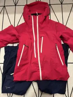 ミズノ スキーウェア上下セット ブレスサーモ リフレクションギアMサイズ