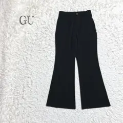 ジーユー　スラックス　ブラック　Mサイズ　オフィスカジュアル　ストレッチ有り