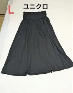 ユニクロ マタニティスカート L 黒