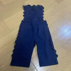 ベビー用サロペット（ネイビー）サイズ80 フリル付き