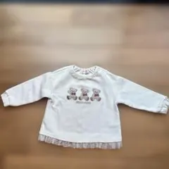 メゾピアノ　トレーナー　くま　90