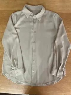 GU ブラウス ベージュ 長袖