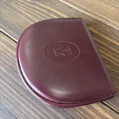Cartier バーガンディ コインケース