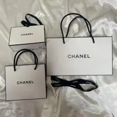 CHANEL シャネル ショッパー 紙袋 ギフトボックス 空箱 リボン 白