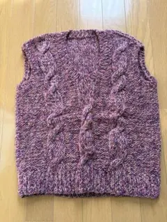 【今だけ限定価格！】手編みベスト冬用