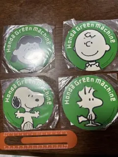 Honda Green Machineマグネットシートキャラクター4枚セット