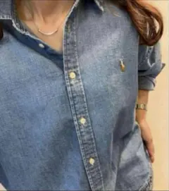 即完売✳︎ラルフローレン現行ダンガリーシャツマルチポニーデニムインディゴ正規品