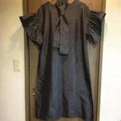 大島紬　フリル袖ロングワンピース　ネイビー×亀甲　ハンドメイド♡ 2025年最新】大島紬 ワンピースの人気アイテム - メルカリ