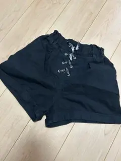 子供用 黒 ショートパンツ 150cm ブラック
