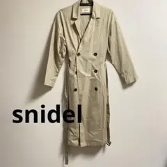 snidel ベージュ ダブルブレスト トレンチコート