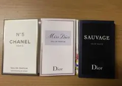 Miss Dior & Sauvage, Chanel N°5 サンプルセット