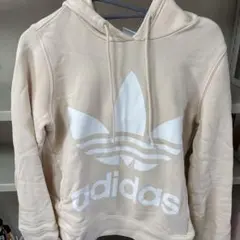 adidas アディダス トレフォイル パーカー ベージュ