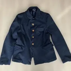 COMME des GARCONS ポリジャケット ネイビー丸襟S